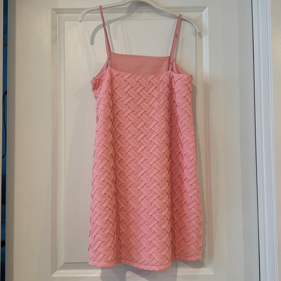Pink Woven Spaghetti Strap Dress Medium - Picture 5 of 8